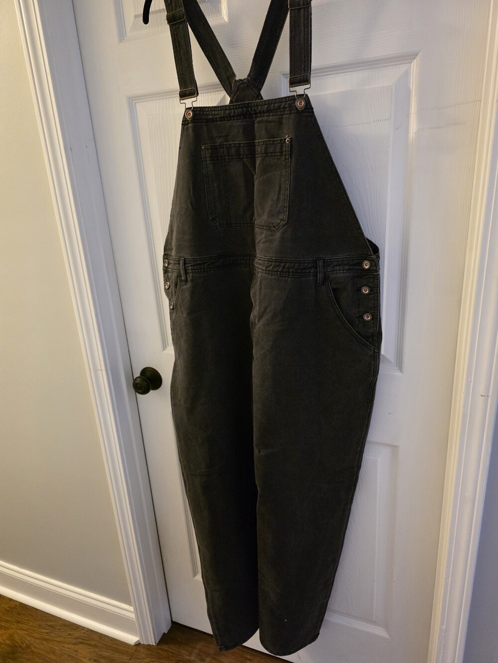 Runcati Mens Black Demin Bib Overalls